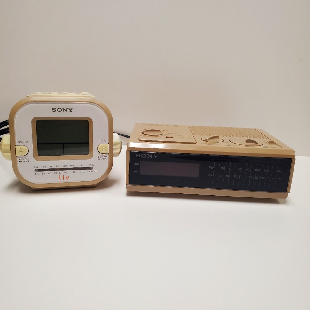 SONY Alarm Clock Radios (2) Tested - Works